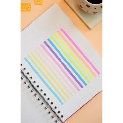 Yapışkanlı Şerit 14x0,5 cm 12 renk x 20 yaprak - 4