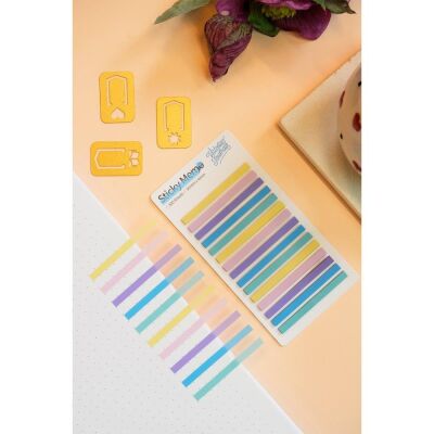 Yapışkanlı Şerit 4.4x0,4 cm 15 renk x 20 yaprak - 2