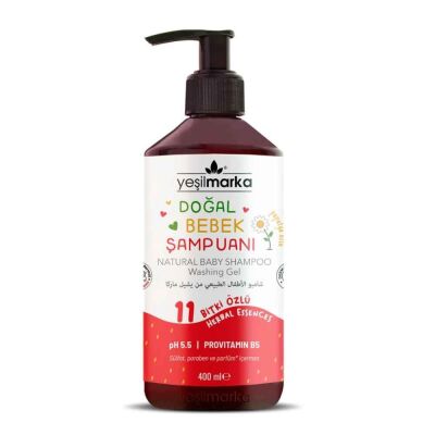 Yeşil Marka Doğal Bebek Şampuanı 400 ML Çilekli - 1