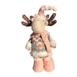 Yılbaşı Ayakları Uzayan Figür Pembe 42 Cm - 2