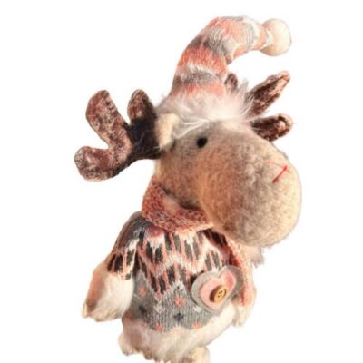 Yılbaşı Ayakları Uzayan Figür Pembe 42 Cm - 3